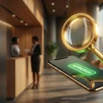 Checking federal grant application status online via a secure portal.